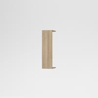 Hézagkitöltő léc felső elemhez - tölgyfa színű, Basics, fa - Carryhome