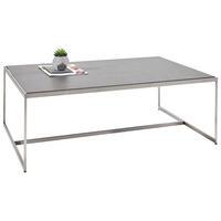 COUCHTISCH 100/70/35 cm quadratisch Schieferfarben  - Schieferfarben/Alufarben, Design, Keramik/Metall (100/70/35cm) - Dieter Knoll