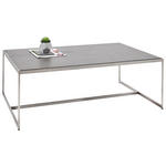 COUCHTISCH 100/70/35 cm quadratisch Schieferfarben  - Schieferfarben/Alufarben, Design, Keramik/Metall (100/70/35cm) - Dieter Knoll