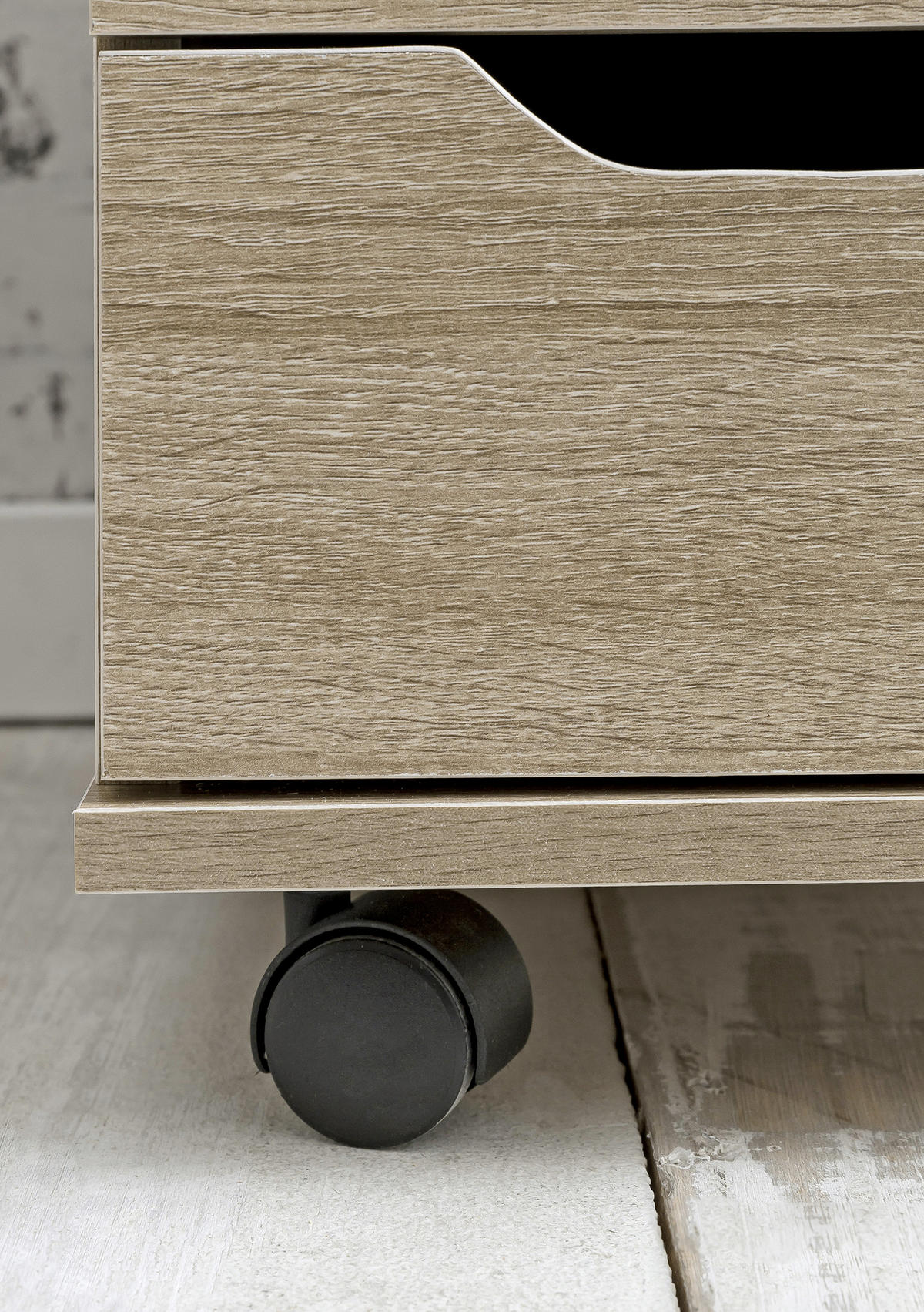 ROLLCONTAINER 40/60/40 cm  - Eichefarben, Modern, Holzwerkstoff/Kunststoff (40/60/40cm) - MID.YOU