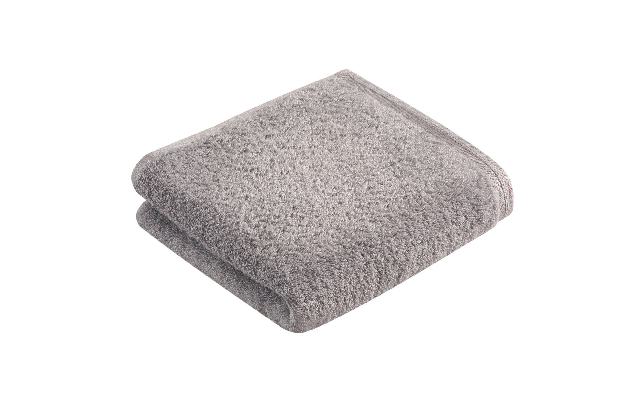 Vossen Handtuch Vegan Life Silber 50x100 cm
