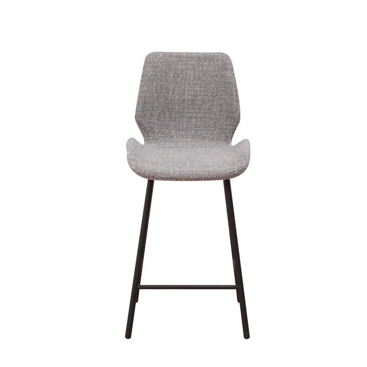 SADA BAROVÝCH ŽIDLÍ 2 kusy - šedá/černá, Design, kov/textil (47/99/55cm)