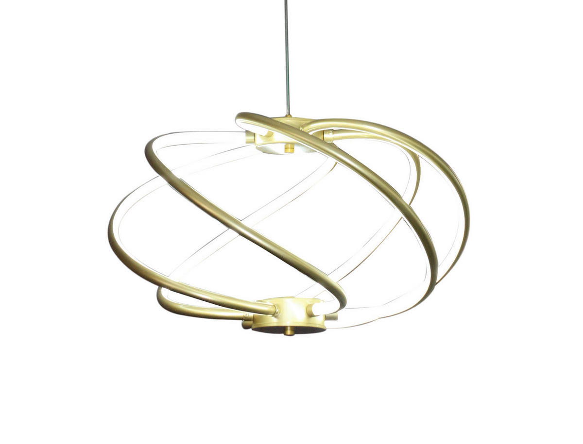 LED-HÄNGELEUCHTE Kandor  150/51/51 cm  - Goldfarben, Design, Metall (150/51/51cm)