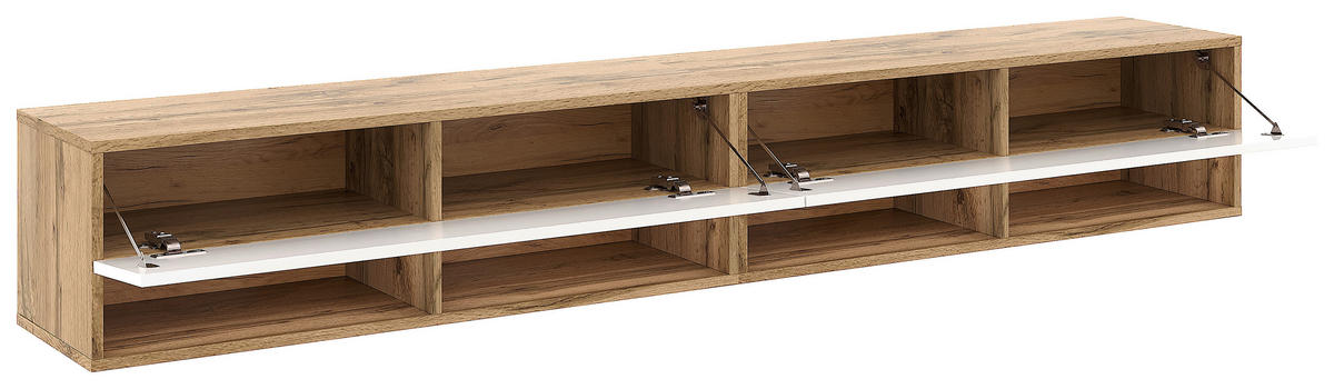 LOWBOARD DERBY  in 200/31,5/32,5 cm  - Eiche Wotan/Weiß, Design, Holzwerkstoff (200/31,5/32,5cm) - Livetastic