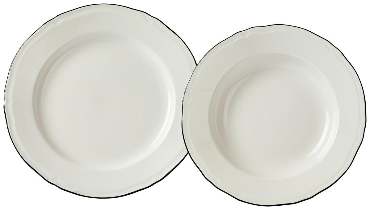 JÍDELNÍ SOUPRAVA porcelán keramika  - Basics, keramika - Novel