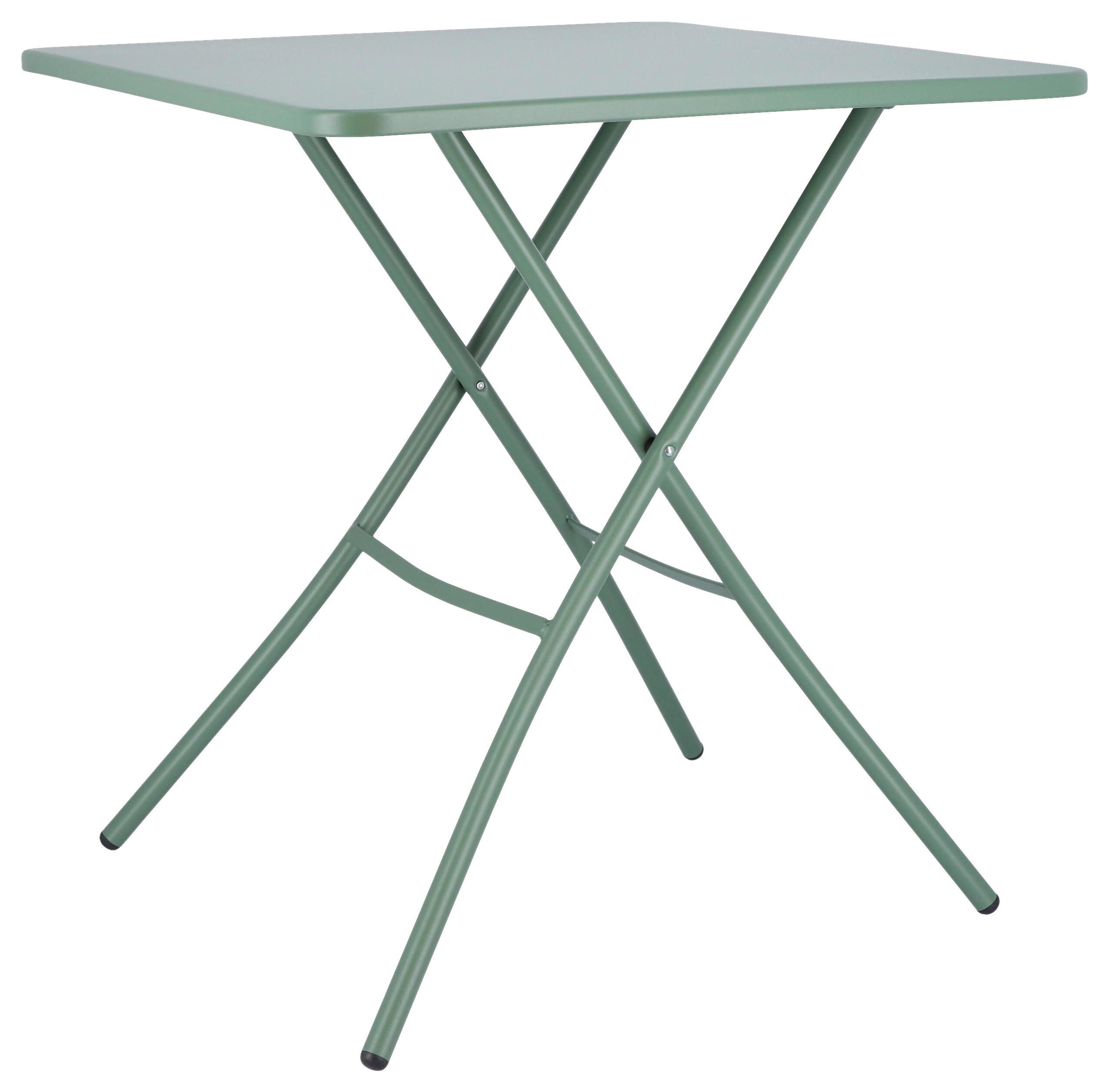 GARTENKLAPPTISCH 67/67/73 cm Metall quadratisch  - Salbeigrün, KONVENTIONELL, Metall (67/67/73cm) - FIAM