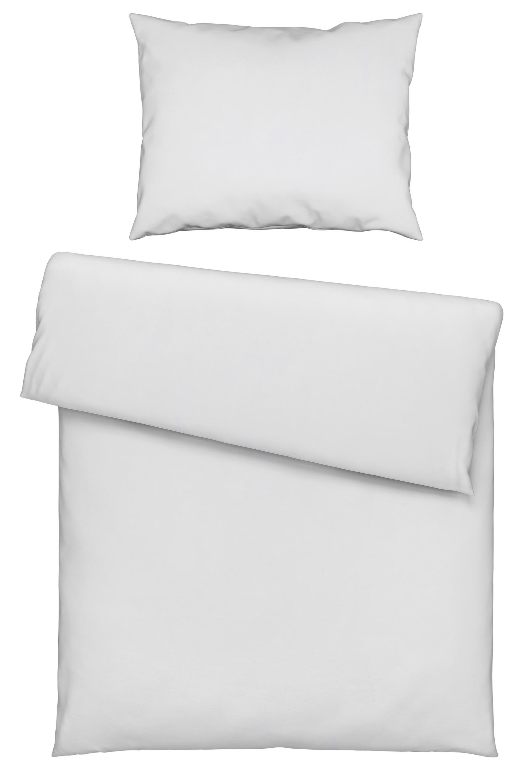 POSTEĽNÁ BIELIZEŇ, satén, biela, 140/220 cm - biela, Basics, textil (140/220cm) - Novel