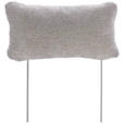 KOPFSTÜTZE - Grau, MODERN, Textil/Metall (49/12/26cm) - Carryhome