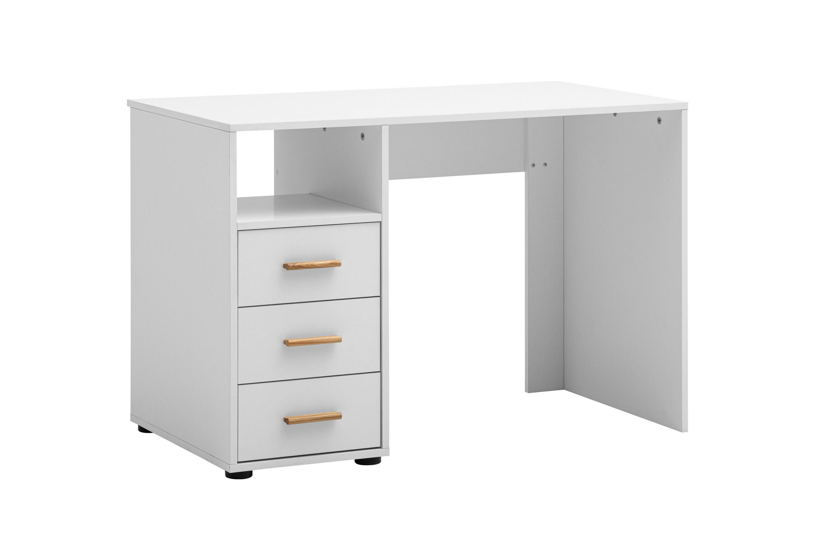 SCHREIBTISCH 109/58/74 cm  in Weiß  - Weiß, MODERN, Holz/Holzwerkstoff (109/58/74cm) - Livetastic