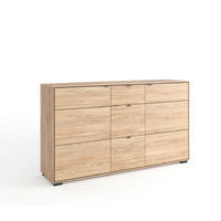 SIDEBOARD 163/83/40,6 cm  in Eichefarben  - Dunkelgrau/Eichefarben, Design, Holz/Holzwerkstoff (163/83/40,6cm) - Livetastic