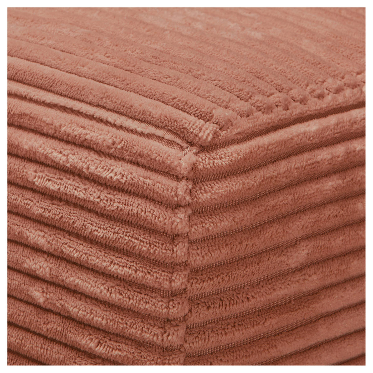 ECKSOFA in Cord Rostfarben  - Rostfarben/Schwarz, Design, Kunststoff/Textil (224/265cm) - Hom`in