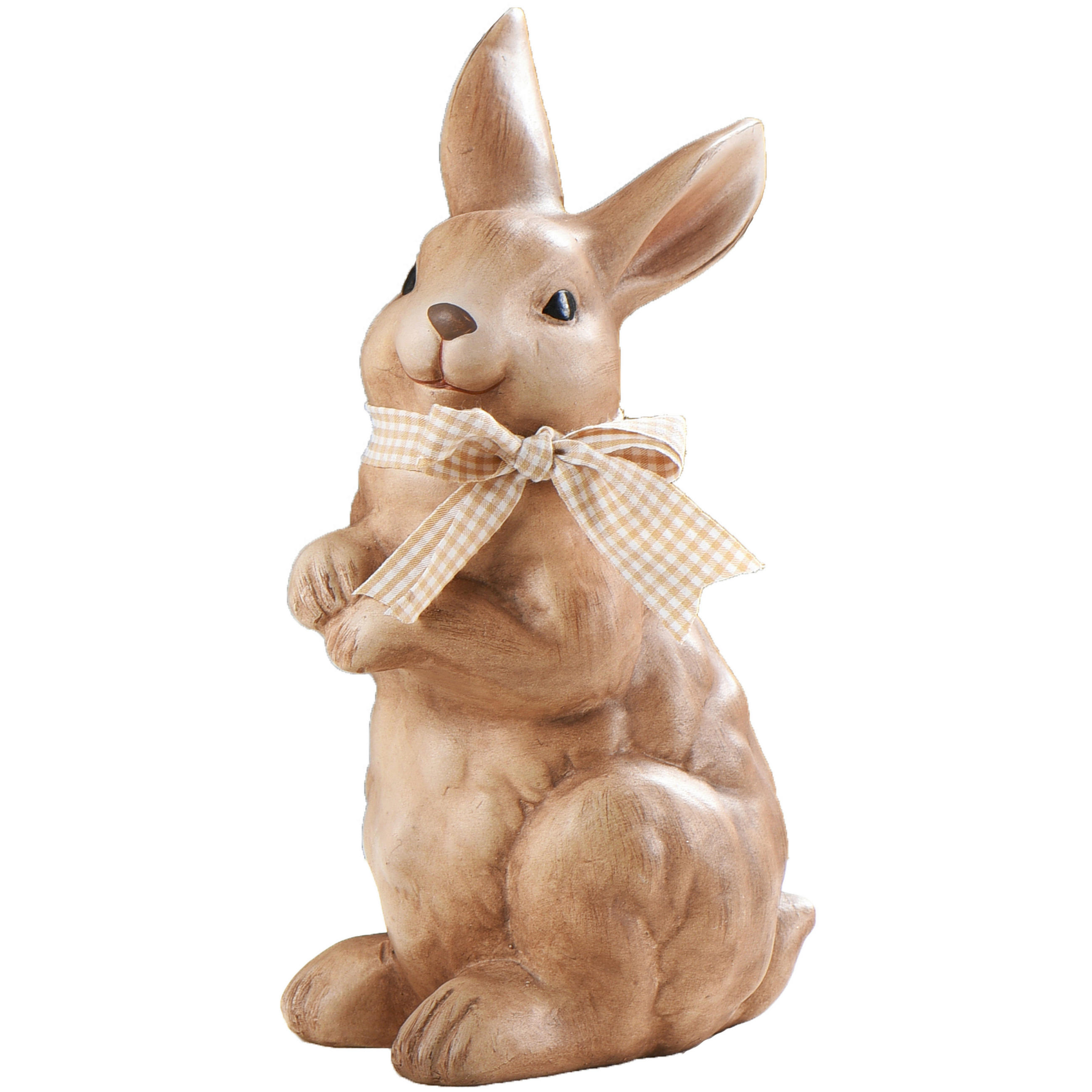 DEKOHASE   - Schwarz/Braun, Basics, Keramik/Textil (13,5/24/10,5cm)