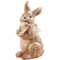 DEKOHASE   - Schwarz/Braun, Basics, Keramik/Textil (13,5/24/10,5cm)