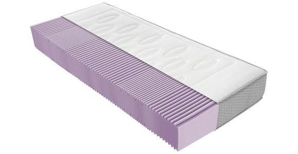 KALTSCHAUMMATRATZE 90/200 cm Höhe ca. 27 cm  - Weiß, Basics, Textil (90/200cm) - Novel