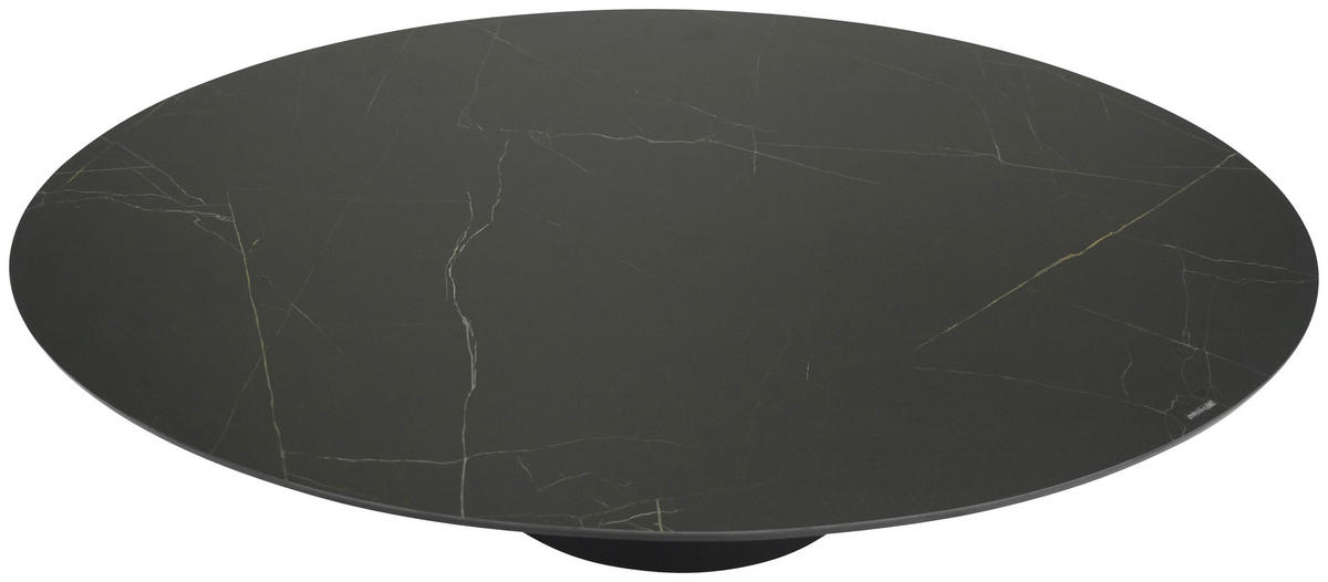 COUCHTISCH in Metall, Glas, Keramik 120/70/40 cm  - Schwarz, Design, Glas/Keramik (120/70/40cm)
