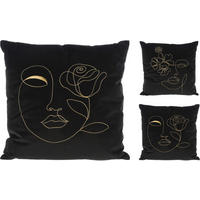 PERNĂ DECORATIVĂ  - Basics, textil (45/45/6cm)