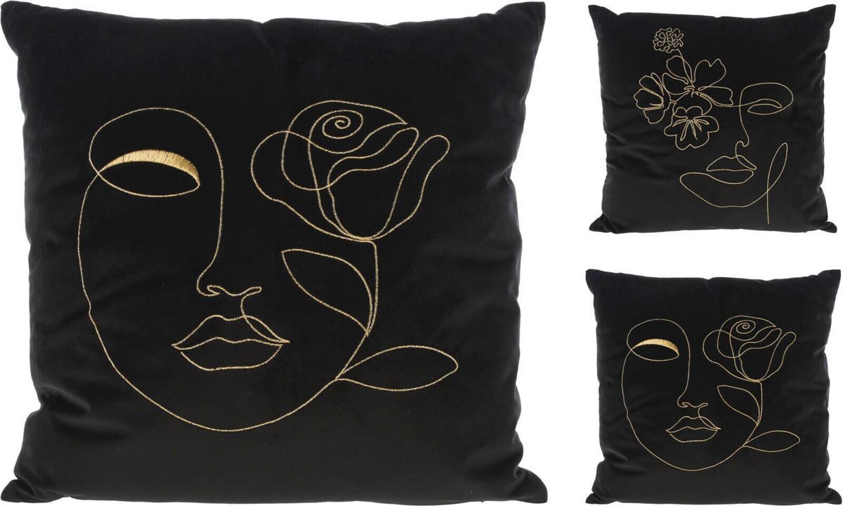 PERNĂ DECORATIVĂ  - Basics, textil (45/45/6cm)