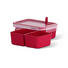MIKROWELLENDOSE 1 L - Transparent/Rot, Design, Kunststoff (1l) - Emsa