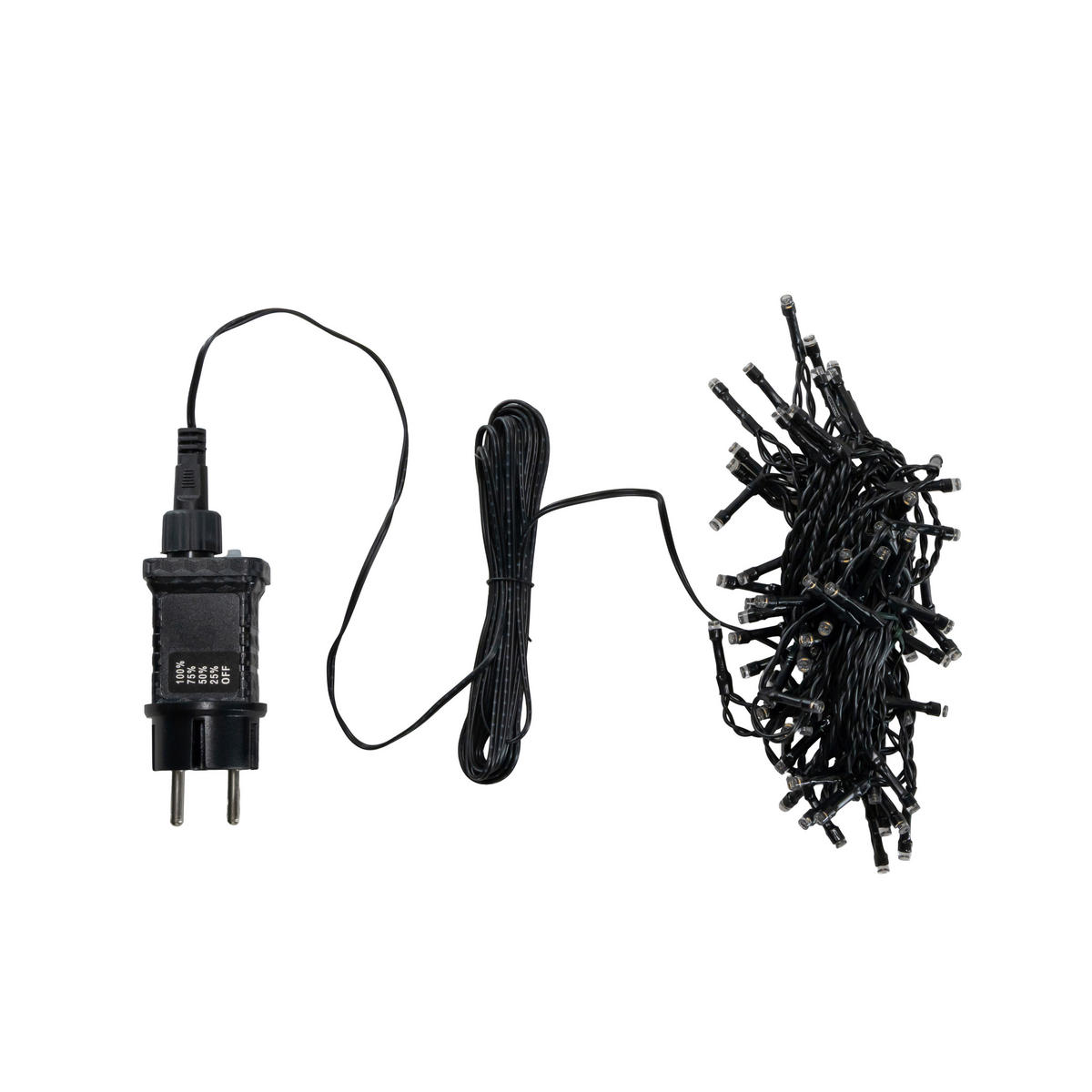 LICHTERKETTE 600 cm  - Schwarz, KONVENTIONELL, Kunststoff (600cm) - X-Mas