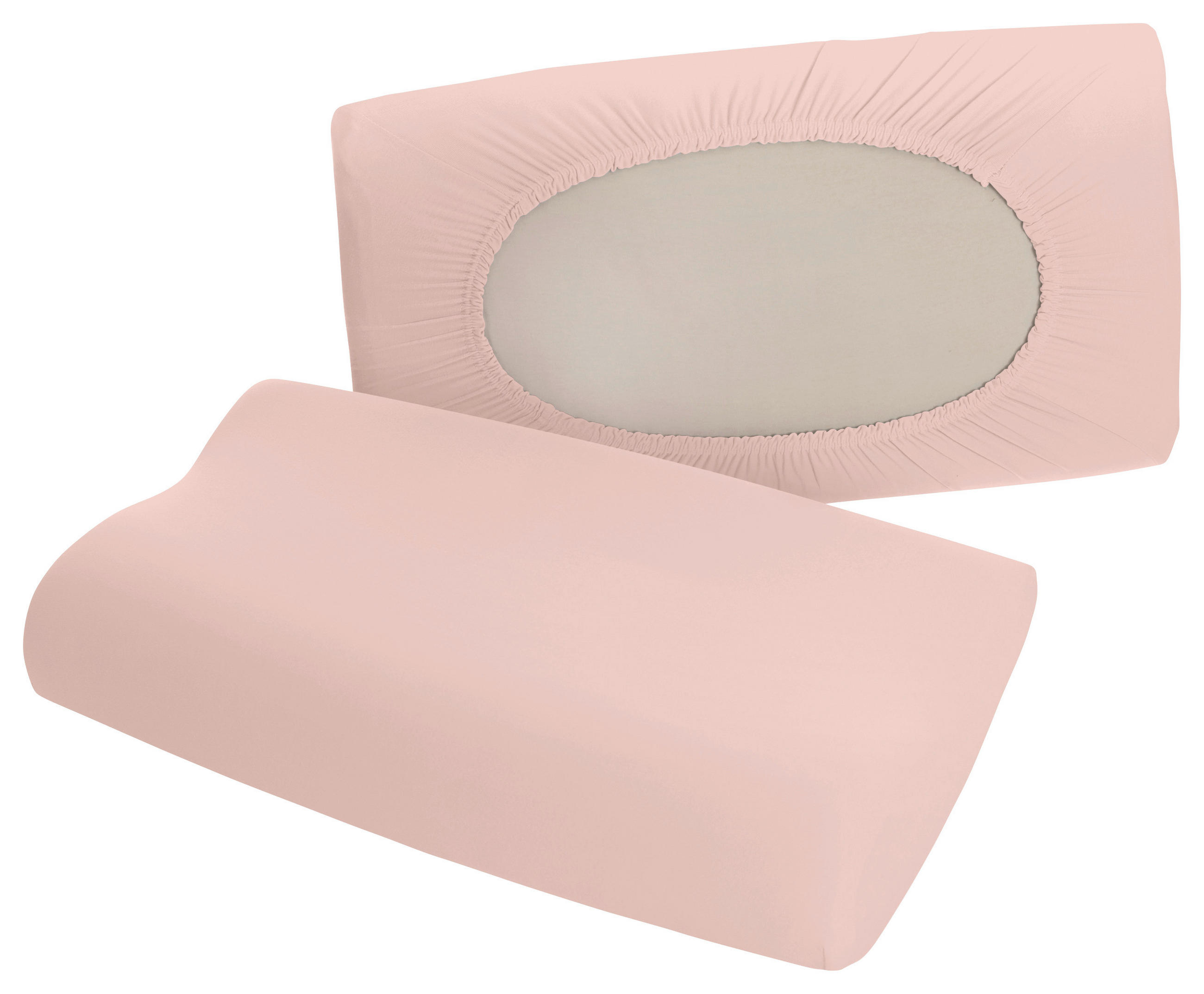 Schlafgut Kopfkissenbezug Pure Rosa 40-70x40-90 cm