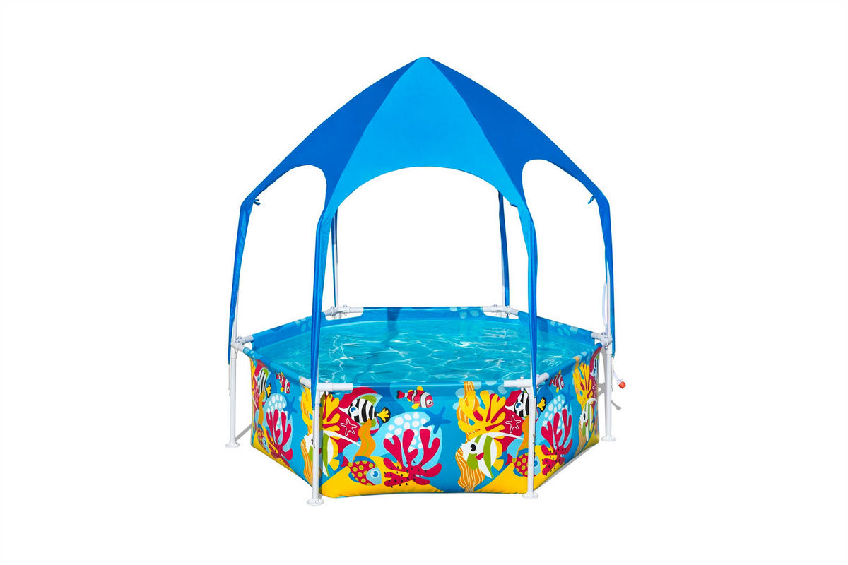 DĚTSKÝ BAZÉNEK 183/51 cm - vícebarevná, Basics, kov/plast (183/51cm) - Bestway