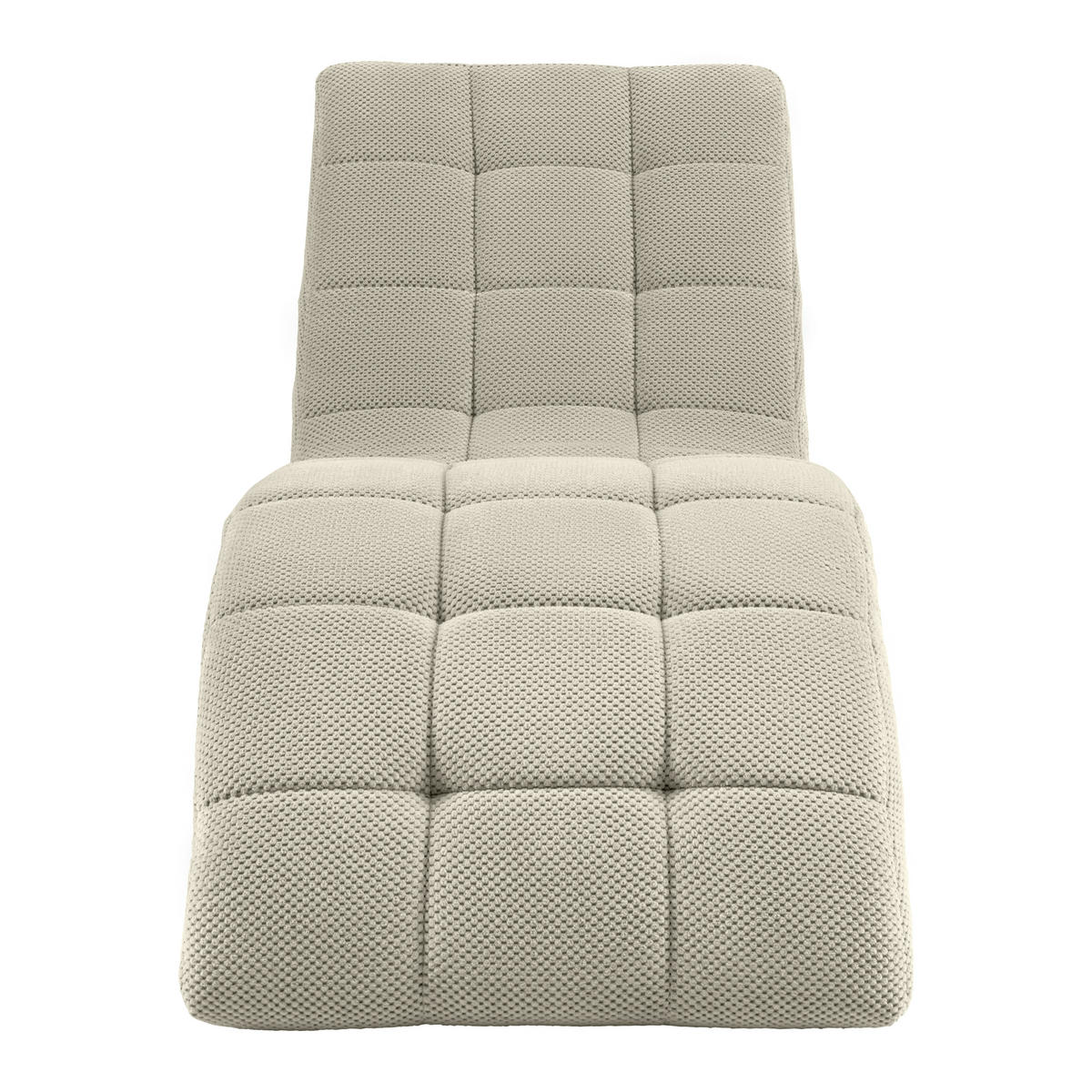 LIGGFÅTÖLJ i vävt tyg beige  - beige/svart, Modern, textil/plast (68/80/167cm) - MID.YOU