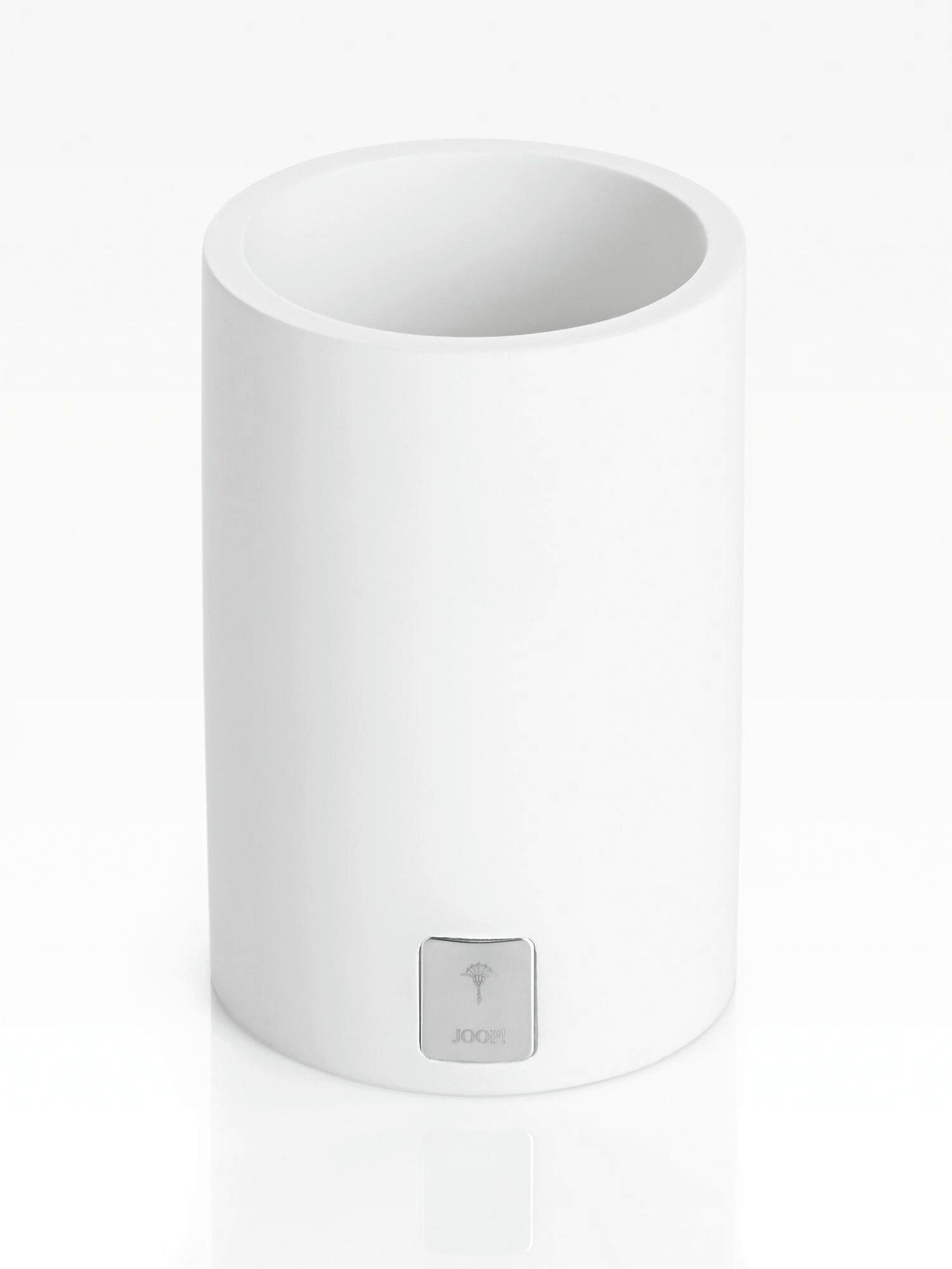 ZAHNPUTZBECHER  - Weiß, Basics, Kunststoff (7/11cm) - Joop!