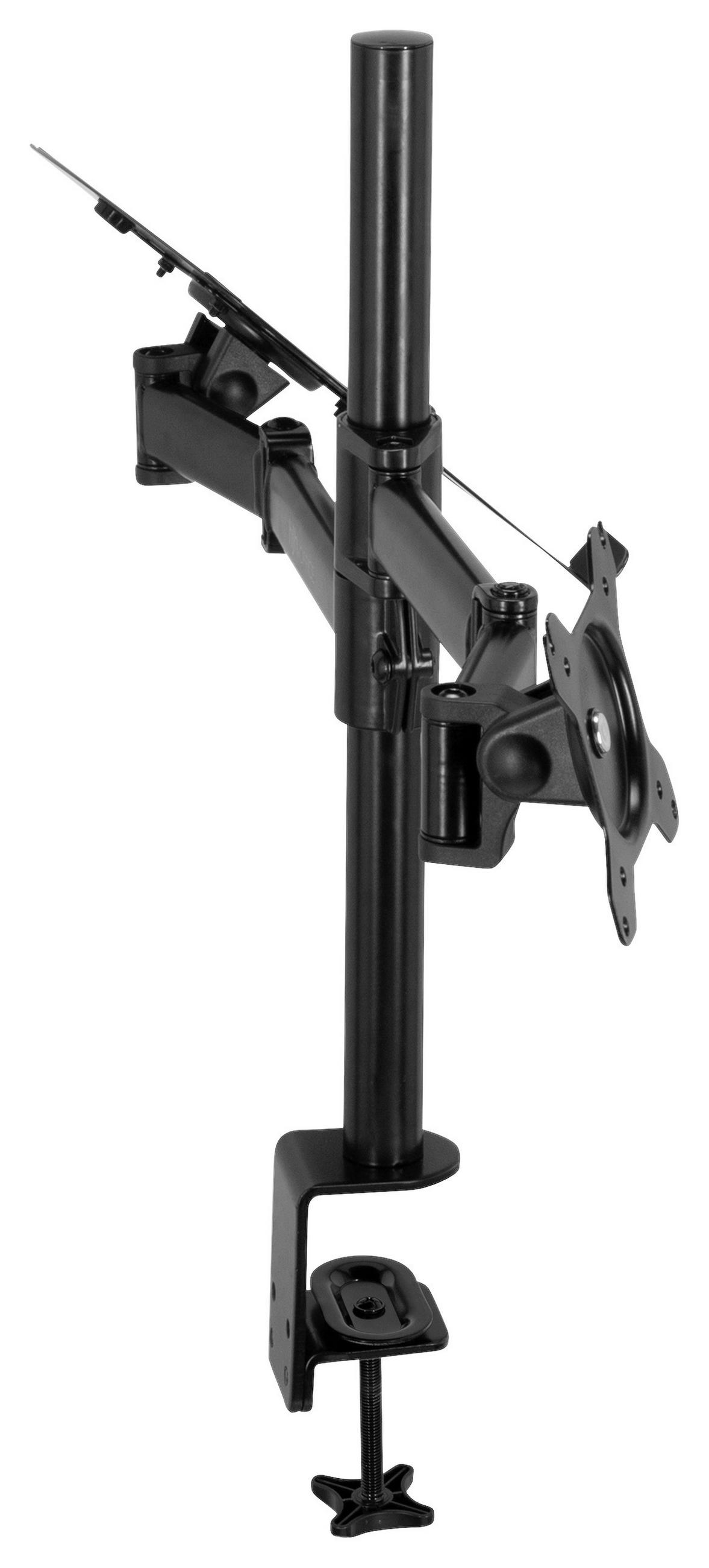 MONITOR-HALTERUNG Metall Schwarz  - Schwarz, Basics, Metall (88/60/8cm) - MID.YOU