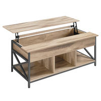 COUCHTISCH rechteckig Braun, Schwarz  - Schwarz/Braun, MODERN, Holzwerkstoff/Metall (120/60/48cm) - MID.YOU