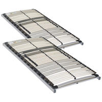 LATTENROST-SET 180/200 cm Birke  - Weiß/Grau, Basics, Holz (180/200cm) - Beco