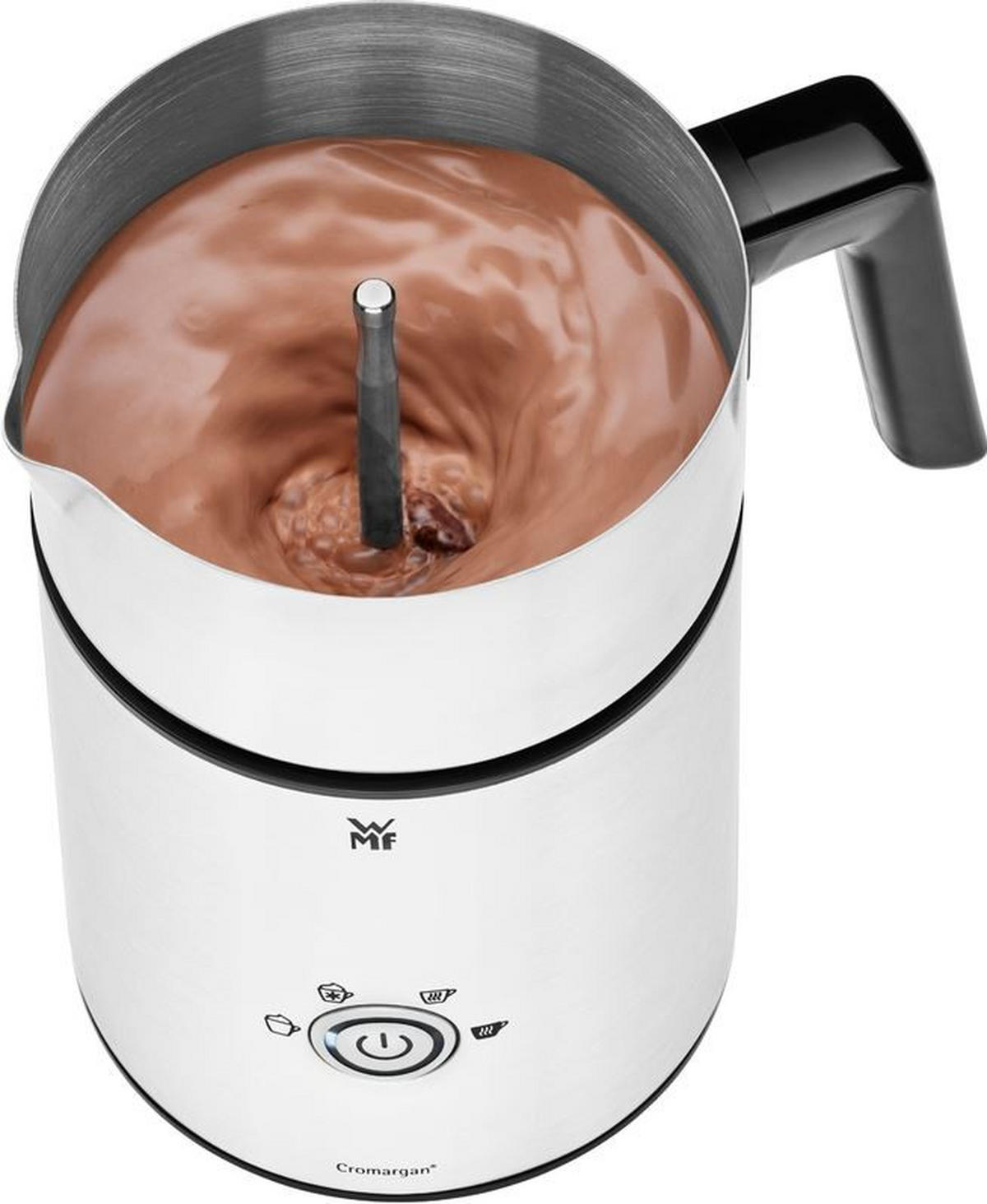MILCHSCHÄUMER   - Silberfarben/Schwarz, Design, Kunststoff/Metall (350ml) - WMF