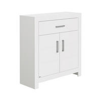 HIGHBOARD  in 110/114,7/39,3 cm  - Chromfarben/Weiß, Design, Holzwerkstoff/Metall (110/114,7/39,3cm) - Paidi