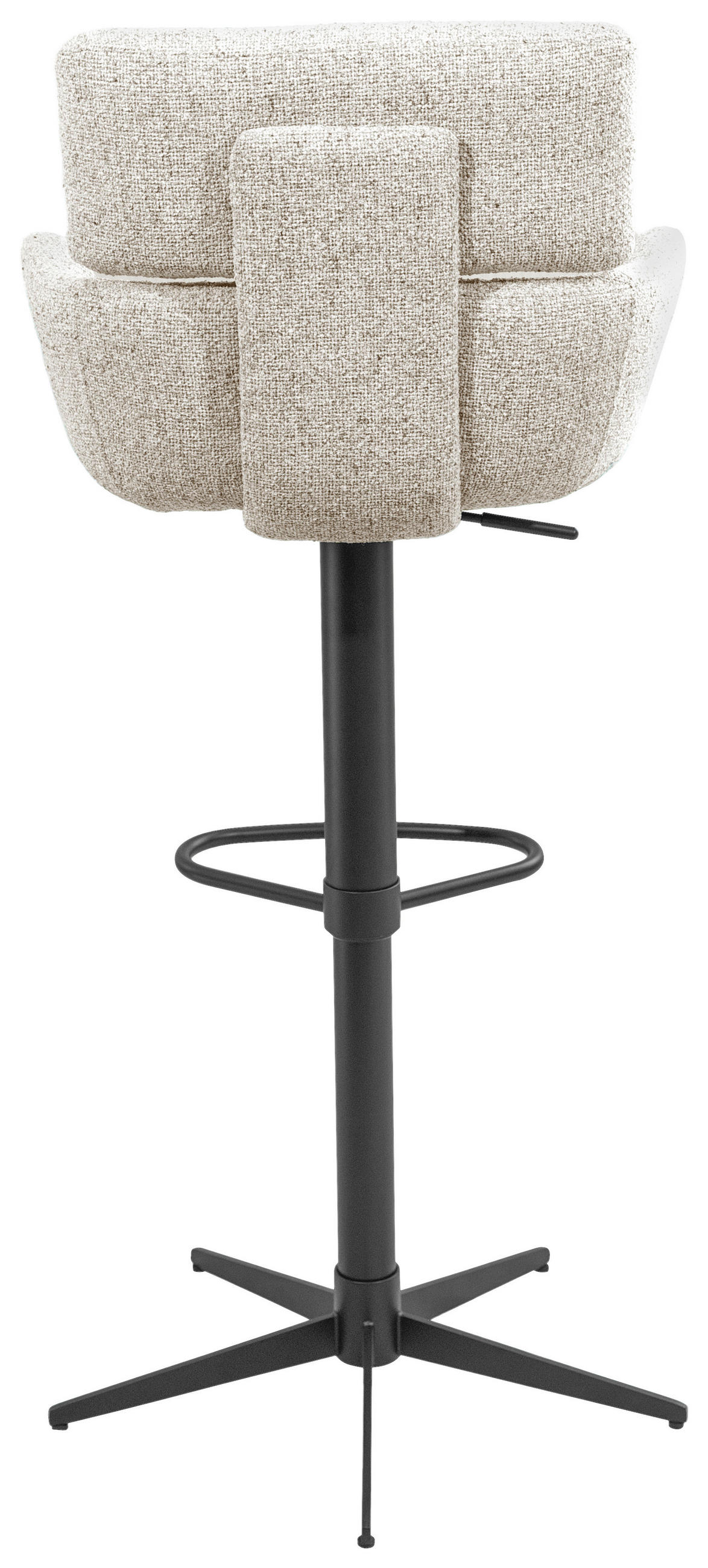 BAROVÁ ŽIDLE, černá, béžová - černá/béžová, Design, kov/textil (54/105/53cm) - Dieter Knoll