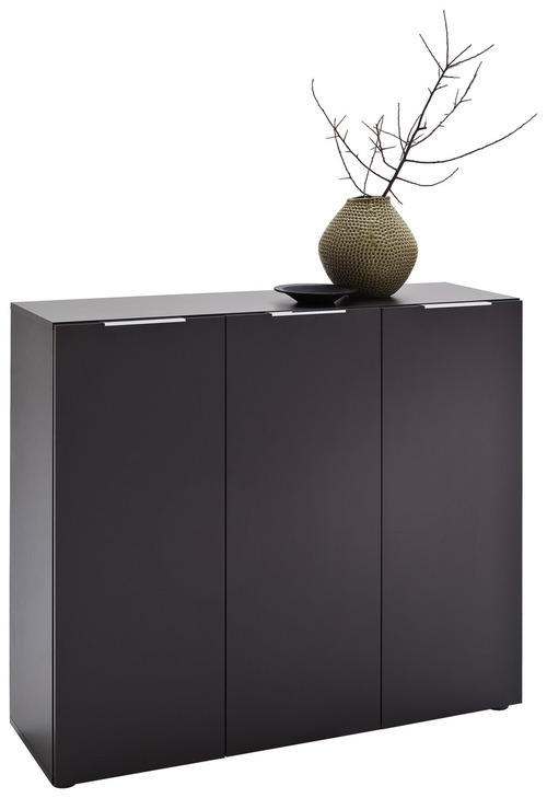 SCHUHSCHRANK Anthrazit - Edelstahlfarben/Anthrazit, Design, Holzwerkstoff/Kunststoff (120/101/39cm) - Carryhome