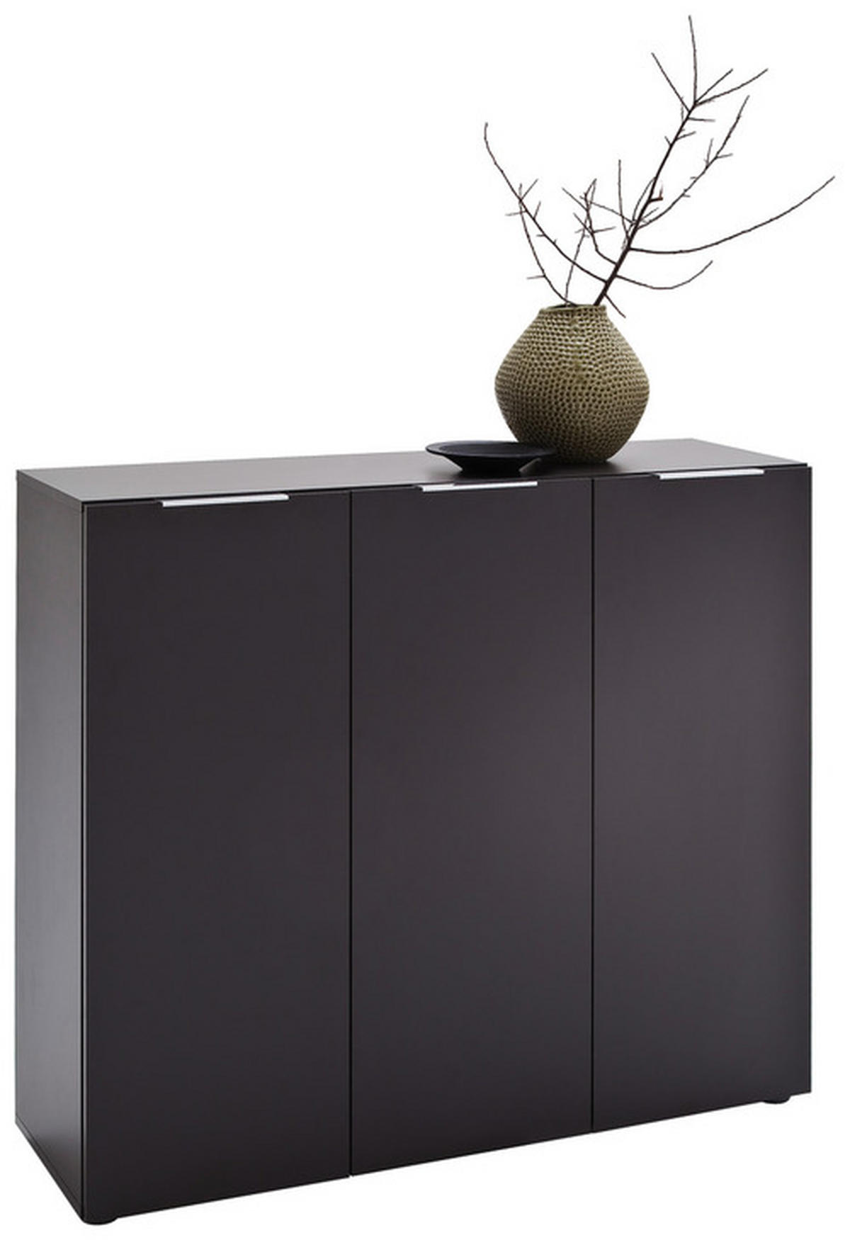 SCHUHSCHRANK  in 120/101/39 cm  - Edelstahlfarben/Anthrazit, Design, Holzwerkstoff/Kunststoff (120/101/39cm) - Carryhome