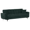 SCHLAFSOFA in Flachgewebe Dunkelgrün  - Dunkelgrün/Schwarz, KONVENTIONELL, Textil/Metall (230/84/95cm) - Xora