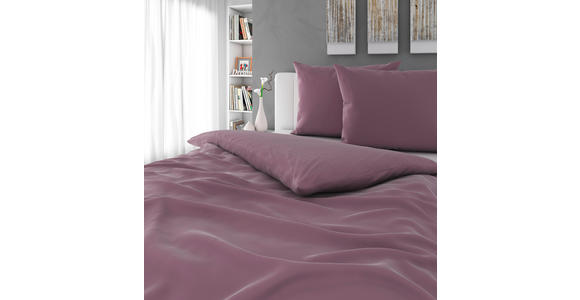 BETTWÄSCHE TANJA Satin 200/200 cm - Mauve, Basics, Textil (200/200cm) - Novel