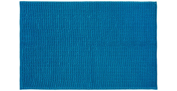 BADEMATTE 50/80 cm Petrol - Petrol, Basics, Kunststoff/Textil (50/80cm) - Boxxx