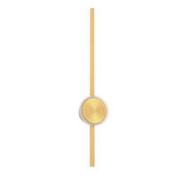 LED-WANDLEUCHTE 65/6/12 cm   - Messingfarben/Weiß, Design, Kunststoff/Metall (65/6/12cm)