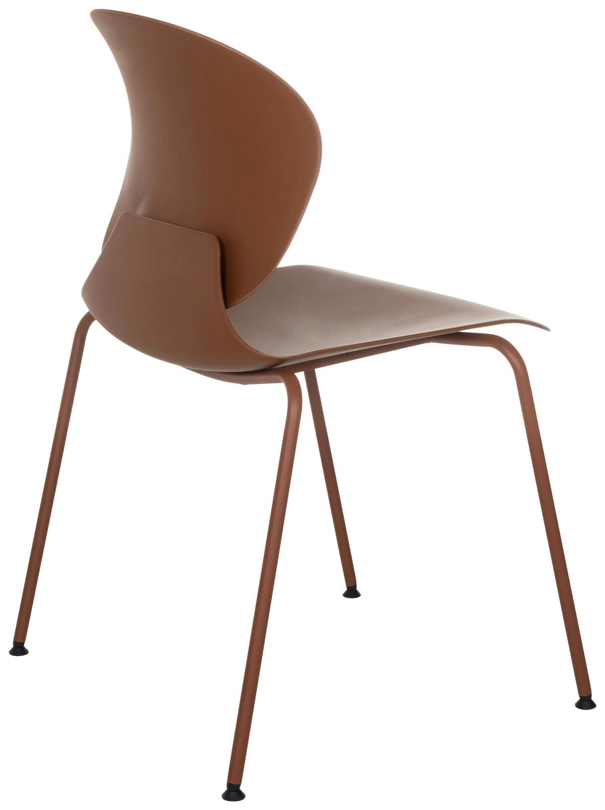 KONFERENČNÍ ŽIDLE - barvy stříbra/červenohnědá, Moderní, kov/plast (56/80/54cm) - MID.YOU