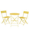 GARTENTISCHGRUPPE  - Gelb, Basics, Metall