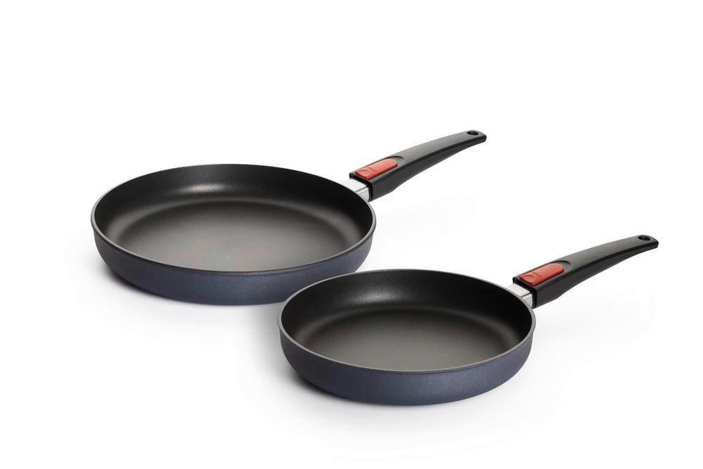 SADA PÁNVÍ, nepřilnavý povrch PTFE,  20+28 cm  - černá, Basics, kov (20+28cm) - WOLL