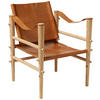 SESSEL Echtleder Braun    - Braun/Naturfarben, ROMANTIK / LANDHAUS, Leder/Holz (59/79/61cm) - MID.YOU