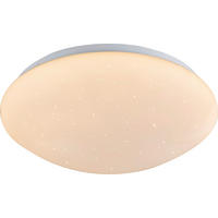STROPNA LED-SVETILKA Hawai 28/9 cm   - bela, Trendi, kovina/umetna masa (28/9cm) - Boxxx