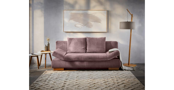 SCHLAFSOFA in Cord Rosa  - Rosa, KONVENTIONELL, Textil (200/87/93cm) - Novel