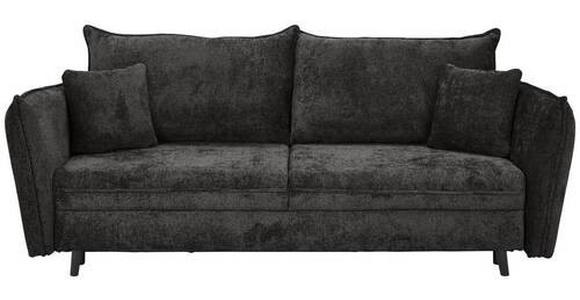 SCHLAFSOFA in Chenille Anthrazit  - Anthrazit/Schwarz, KONVENTIONELL, Holz/Textil (238/99/108cm) - Carryhome