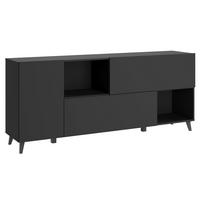 SIDEBOARD  180/76/39 cm  - Schwarz, Design, Holzwerkstoff/Kunststoff (180/76/39cm) - P & B