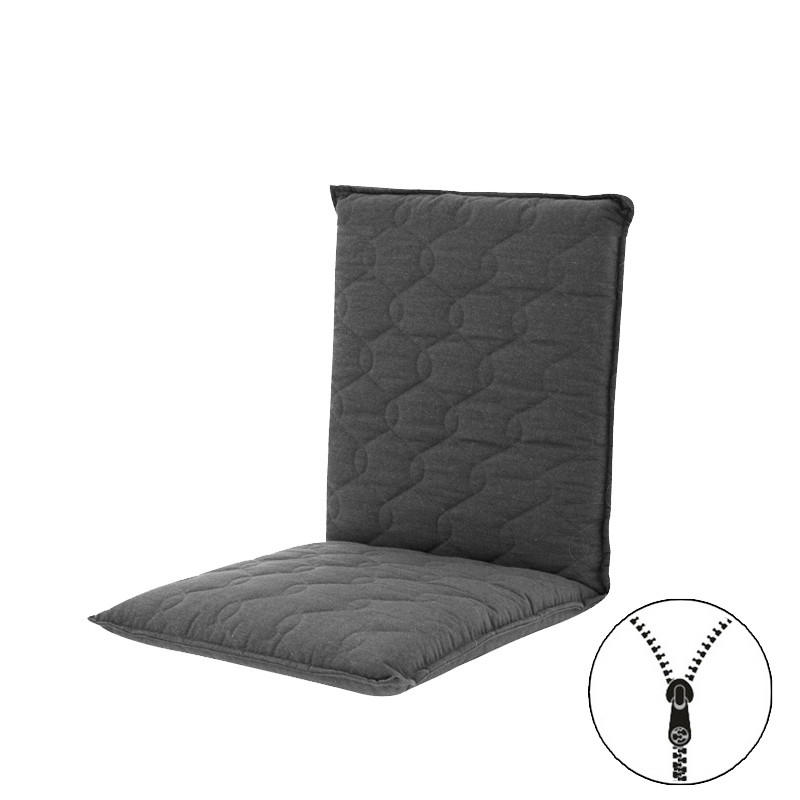 PODLOŽKA NA ŽIDLI, 48/100/7 cm - antracitová, Basics, textil (48/100/7cm) - Ambia Garden