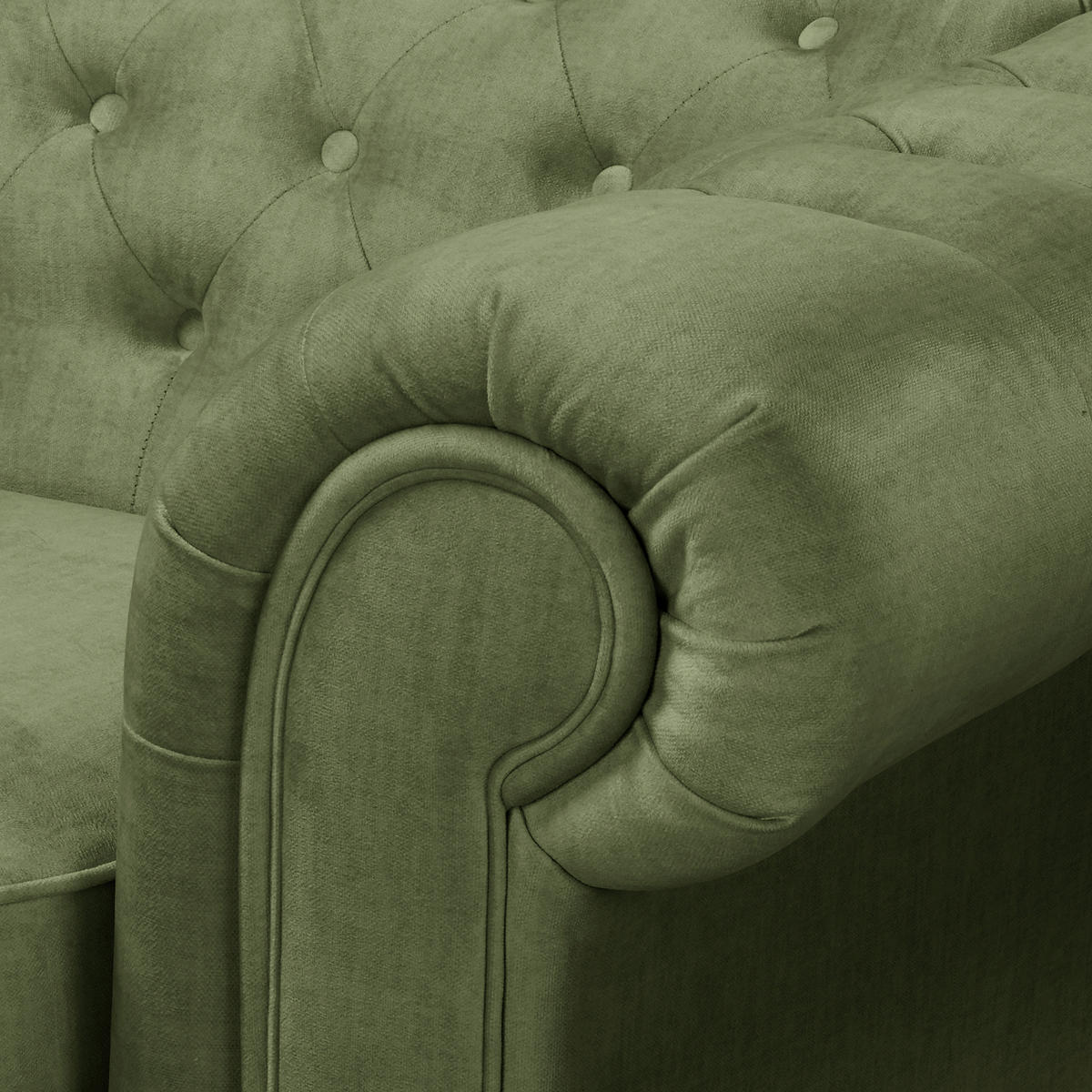SCHLAFSOFA Laura in Mikrofaser Dunkelgrün  - Dunkelgrün/Braun, Design, Holz/Textil (218/74/91cm) - P & B