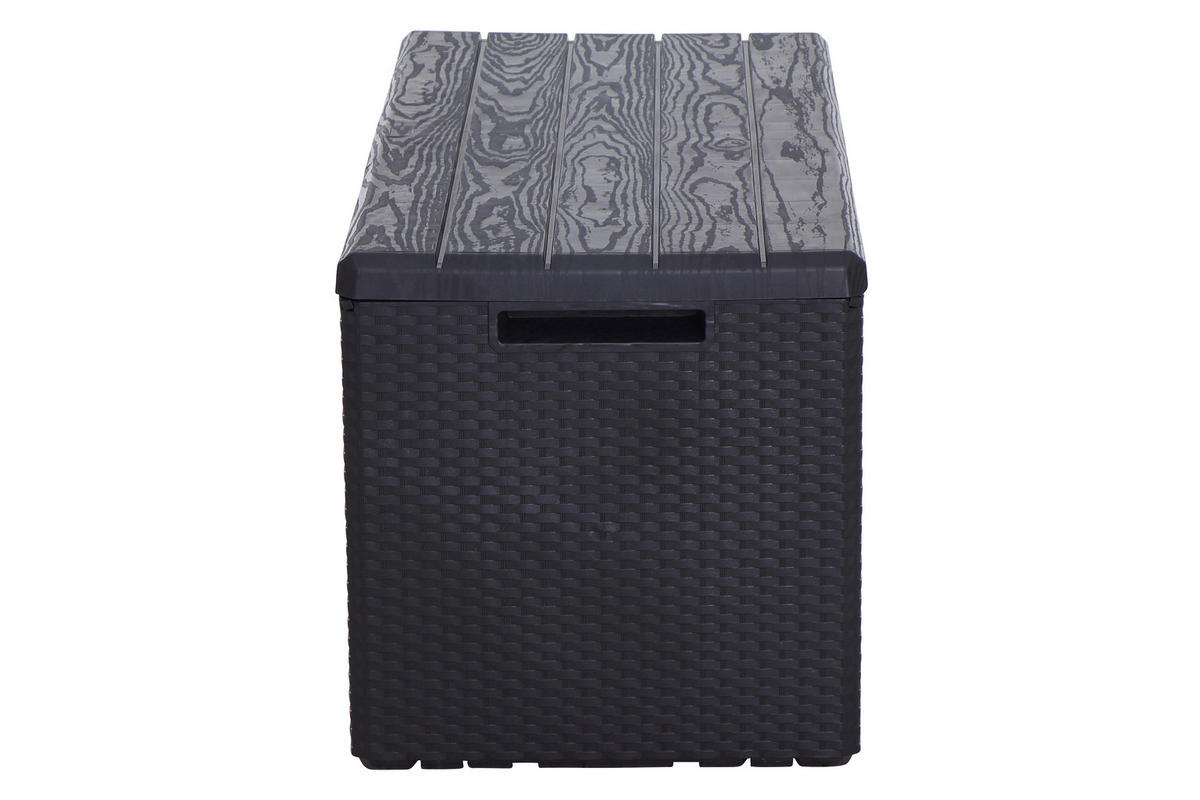 KISSENBOX 55/56/124 cm  - Anthrazit, KONVENTIONELL, Kunststoff (55/56/124cm) - Ambia Garden